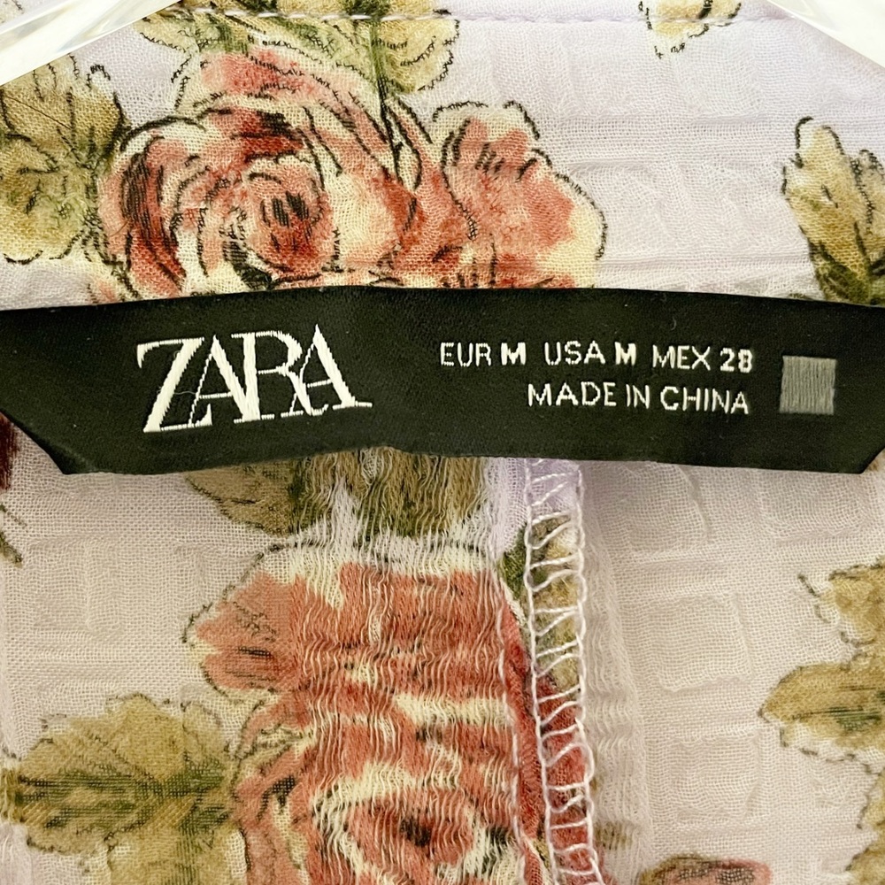 Zara Floral Print Blouse - Picture 7 of 8
